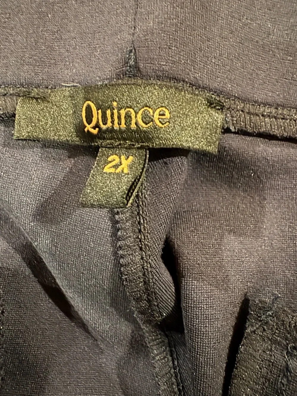 Quince Ultra-Stretch Ponte Straight Leg Pants pull on sz 2X petite